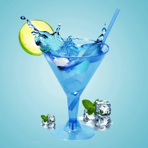 Supernal 72 pcs Plastic Martini Glasses,7oz Plasitc Dessert Cups,Colors Plastic Cocktail Glasses, Neon Cocktail Cups Great for Appetizers,Plastic Glasses Perfect for Wedding and Party