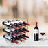 MOCREO Wine Rack, 3-Tier 12 Bottles Stackable Cabinet Wine Organizer Storage Rack freestanding Floor for Cabinet Pantry Holder, Metal