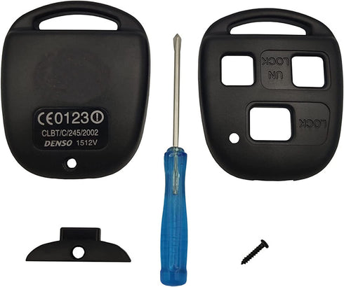 Replacement 3 Buttons Key Fob Shell Case Fit for Lexus Keyless Entry Remote Car Smart Key Fob Cover Housing Casing