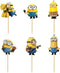 Cartoon Inspired Little Minni Henchmen Cupcake Topper Picks Set of 24 PCS For Birthday Parties Prime Quality Edition