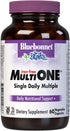 Bluebonnet Nutrition Multi One (iron Free) Vegetable Capsules for Complete Full Spectrum Multiple, B Vitamins, General Health, Gluten free, milk free, kosher, 60 Vegetable Capsules, 2 Month Supply