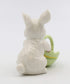 Cosmos 10593 Fine Porcelain Bunny with Easter Basket Figurine, 3-3/4-Inch,White