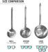 Stainless Steel Dipper, Ladle for Commercial & Home, Multi-Purpose Canning Ladle, No Pain Grip, Long and Smooth Handle, Large Oversized Scoop With Hook, Made in Korea, 5 Cups, 40 oz (Large)