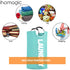 IHOMAGIC 120L Large Size Laundry Hamper, Laundry Washing Baskets with Sturdy Handles, Durable Fabric Folding Laundry Basket Portable Laundry Bag for Clothing Toy Organization (XL, Light Blue)