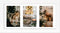 Golden State Art, 7x14 White Photo Wood Collage Frame with Mat displays (3) 4"x6" Pictures (Wood - White with White Mat)