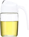 AINAAN Auto Flip Olive Oil Dispenser Bottle,Leakproof Condiment Container,Non-Slip Handle for Kitchen Cooking, 300ml, White, Oil Bottle