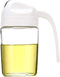 AINAAN Oil Bottle Auto Flip Olive Oil Dispenser Bottle,Leakproof Condiment Container,Non-Slip Handle for Kitchen Cooking, 300ml, Beige