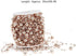 30m Rose Gold Fish Line Beads, Rose Gold Abs Artificial Pearl Beaded Chain, Gypsophila Jewelry for DIY Craft Garland Wedding Center Decoration Party Supplies DIY Wedding Accessories