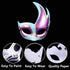 14 PCS White Paper Masks Half Face Masquerade Masks DIY Party Mask Mardi Gras Mask Blank Plain Masks for Funny Party Halloween Art Project Performances