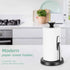 Hystun Standing Paper Towel Holder Tension Arm Paper Towel Holder Stainless Steel Single Tear Paper Towel Holder Countertop Roll Dispenser for Kitchen Countertop & Dining Room Table Black