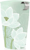 Tea Forte Kati Cup Lotus, Ceramic Tea Infuser Cup with Infuser Basket and Lid for Steeping Loose Leaf Tea