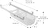 Smart Design Adjustable Pull Out Refrigerator Drawer - Medium - Extendable Rails and Handle - BPA Free Plastic - Holds 15 lbs - Fridge Bin, Freezer Container, Food Shelf Organizer - Kitchen - Clear