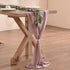 Socomi 2pcs Dusty Rose Chiffon Table Runner Sheer Wedding Runner 29x122 Inches Romantic Table Runner for Wedding Table Decorations