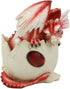 Ebros January Birthstone Dragon Egg Statue Red Gem Garnet Birthday Dragon Hatchling Figurine Fantasy Collector