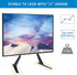 PERLESMITH Universal Table Top TV Stand for 22 - 65 Inch Flat Screen, LCD TVs Premium Height Adjustable Leg Stand Holds up to 110lbs, VESA up to 800x500mm