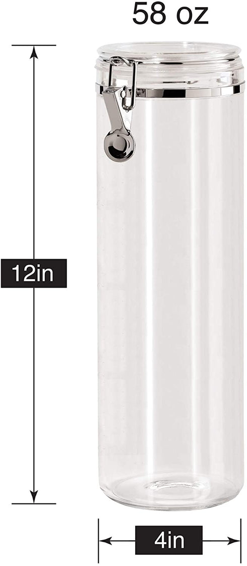 Oggi Food Storage Container, 58-Ounce, Clear