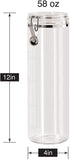 Oggi Food Storage Container, 58-Ounce, Clear