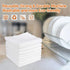 AIDEA Microfiber Cleaning Cloths White-50PK, Strong Water Absorption, Lint-Free, Scratch-Free, Streak-Free, Dish Towels White (11.5in.x 11.5in.)