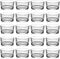 LAMORGIFT Glass Tealight Candle Holder Set of 24 - Clear Tea Lights Candle Holders for Wedding Centerpieces& Party Decorations& Home Decor