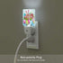Happy Easter Plug in LED Night Light Automatic Dusk to Dawn Sensor Wall Decorative for Bright Bathroom Bedroom Kids Room Hallway