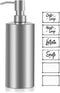 Large Hand Soap Dispenser 20oz Refillable Brushed Stainless Steel Dish Soap Dispenser for Kitchen Bathroom Countertop (20oz/600ml)