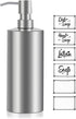 Large Hand Soap Dispenser 20oz Refillable Brushed Stainless Steel Dish Soap Dispenser for Kitchen Bathroom Countertop (20oz/600ml)