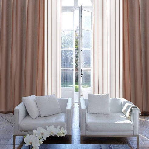 MIULEE 2 Panels Chocolate Brown Semi Sheer Window Curtains Elegant Grommet Top Window Voile Panels/Drapes/Treatment Linen Textured Panels for Bedroom Living Room (54X96 Inches)