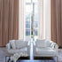 MIULEE 2 Panels Chocolate Brown Semi Sheer Window Curtains Elegant Grommet Top Window Voile Panels/Drapes/Treatment Linen Textured Panels for Bedroom Living Room (54X96 Inches)
