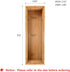 Bamboo Drawer Organizer Storage Box Kitchen - Wood Stackable Tray Set of 2(9x3x2 inch)