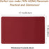 FYIN-HONG Leather Placemats Set of 6, Premium Quality Heat Resistant Faux Leather Placemat, Waterproof Wipeable Dining Table Mats Easy to Clean for Kitchen Dining Eating Indoor & Outdoor, Burgundy Red