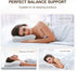 Ximoon Contour Memory Foam Pillow, Cervical Pillows for Sleeping, Orthopedic Pillow for Neck Pain Relief Odorless Ergonomic Bed Pillow for Side, Back and Stomach Sleeper with Washable Pillowcase