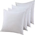 4 Pack Pillow Protectors Queen 20x30 Inches ?¤Life Time Replacement?¤ Tight Weave Enhanced Protection Cotton Sateen Blend High Thread Count 400 Style Zip (Queen 4 Pack Cotton Sateen)