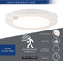 Ciata 7 Watts (40-Watt Equivalent) 650 Lumens 5.75-inch Diameter Integrated LED Motion Sensor Flush Mount Indoor Fixture for Closet Garage Basement (4000K, 1 Pack)