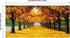 Pyradecor Large Orange Trees Giclee Canvas Prints Wall Art Paintings Pictures for Living Room Bedroom Home Office Decor - Far Seeing Modern Stretched and Framed Autumn Forest Landscape Artwork