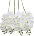 U'Artlines 38 Inch Artificial Butterfly Orchids Branches 4PCS Greenery Plants for Home Decoration(4pcs White)