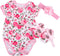 Rose Pattern Romper Clothes Set for 20"-23" Reborn Newborn Baby Doll