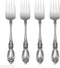 Oneida Louisiana Fine Flatware Salad Forks, Set of 4, 18/10 Stainless Steel