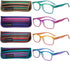 EYEGUARD 4 Pack Reading Glasses for Women Fashion Colorful Gradient Readers