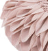 JWH Handmade 3D Sunflower Throw Pillow Covers Aesthetic Flower Soft Velvet Accent Pillow Cases Decorative Round Cute Cushion for Couch Bed Bedroom Living Room Farmhouse Decor Shams 12 Inch Rose Gold