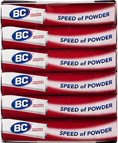 BC Powder Sinus Pain & Congestion Relief, Dissolve Packs, 4 Individual Packets, 6 Pack