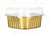 Baking Cups Aluminum Foil, EUSOAR 5oz 50pcs Reusable Cupcake Cups with Lids, 150ml Pie Ramekins, Desserts Flans, Custard Cake Pudding Jello Cups, Catering Party Favor-Gold