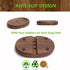 HASTER Walnut Wooden Soap Dish,Natural Handcrafted Bar Soap Holder, Wood Sponge Holder,Premium Gift Soap Holder with Soap Saver for Shower, Bathroom and Kitchen (Rectangular and Oval) 2Pack