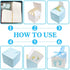 50pcs Baby Shower Party Favor Boxes, Footprint Design Candy Treat Gift Boxes for Kids Birthday Baby Shower Guests Wedding Party Supplies with Ribbon,Pink
