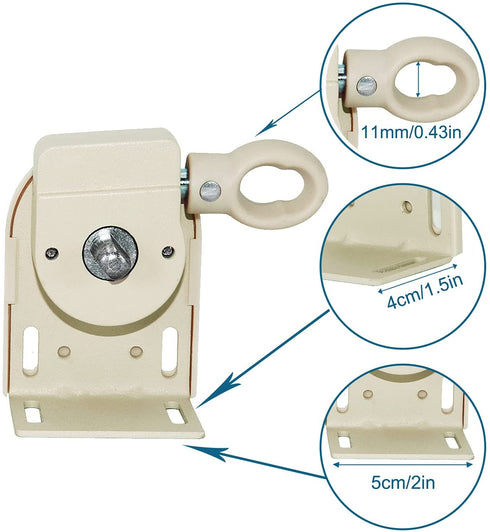 Lihopefe Universal Replacement Mounting Brackets of Exterior Sun Shades Outdoor/Indoor Roller up Blinds (Khatka, Cordless Bracket)