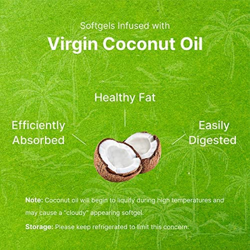 Vitamin K2 MK-7 with Virgin Coconut Oil, 180 Softgels - Vitamin K2 as Menaquinone-7 150 mcg | Advanced Vitamin K Supplement - Promotes Bone Health, Non-GMO, No Gluten