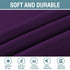 Thermal Insulated Blackout Window Curtains for Bedroom / Living Room Ultra Soft and Smooth Innovated Microfiber Grommet Curtains 84 Inch Length - Solid in Plum Purple ( One Panel )