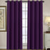 Thermal Insulated Blackout Window Curtains for Bedroom / Living Room Ultra Soft and Smooth Innovated Microfiber Grommet Curtains 84 Inch Length - Solid in Plum Purple ( One Panel )