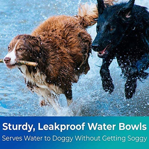 Vet-Grade, Biodegradable Disposable Pet Bowls Bulk 25 Pk 8 Oz/1 Cup. Germ-Free, Non-Toxic Food and Water Dishes for Puppies, Small Dogs and Cats. Sturdy, Leakproof and Allergen-Free for Healthy Pets!