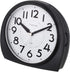 5.5" Silent Analog Alarm Clock Non Ticking, Gentle Wake, Beep Sounds, Increasing Volume, Battery Operated Snooze and Light Functions, Easy Set, Black (Best for Elder)