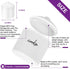Kitchen Airtight Food Storage Canisters Set of 2 - 2.7QT/87oz Cookie Jar With Lids and Chalkboard Labels for Countertop Pantry Organization Flour,Candy,Coffee,Sugar,Snacks,Tea Jars Plastic,White